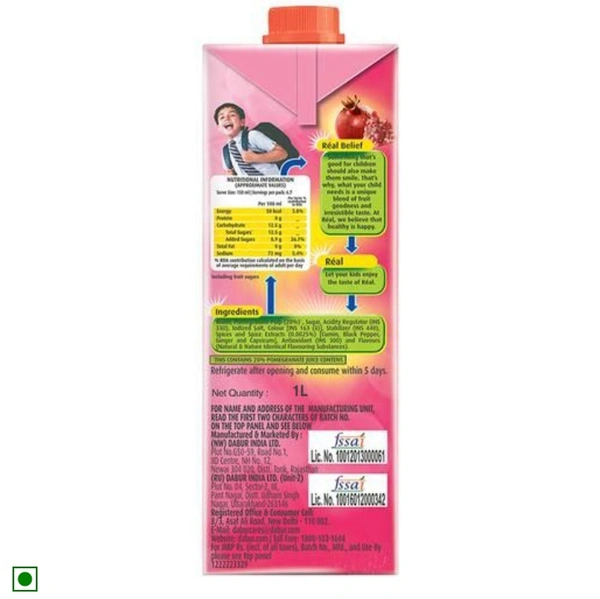 Real Pomegranate Masala Juce - 1L