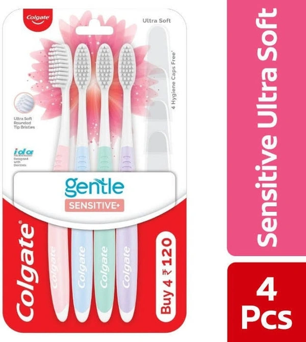 Colgate Gentle Sensitive+ Toothbrush - 4 Pcs