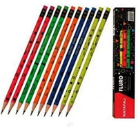 Nataraj Fluro Prints Pencils - 1×10 Pencils