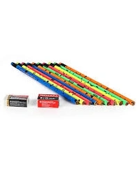 Nataraj Fluro Prints Pencils - 1×10 Pencils