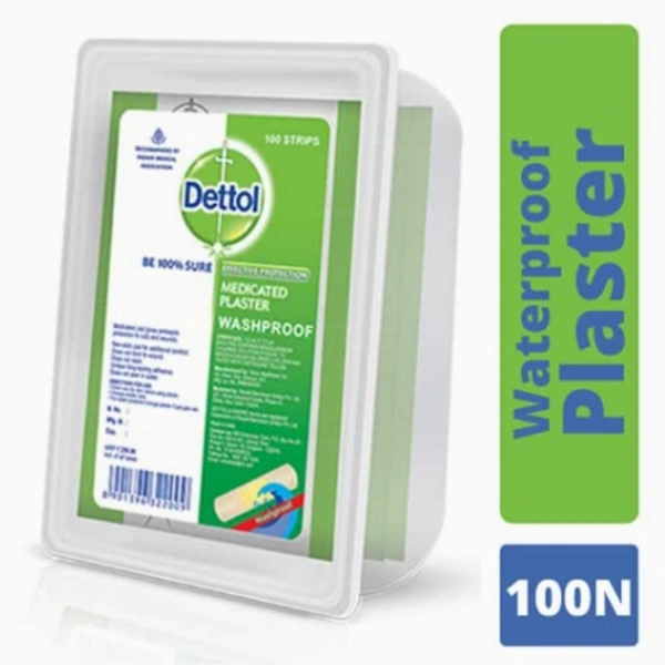 Dettol Washproof Plaster - 100 Units