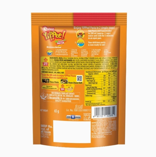 Sunfeast Yippee Tricolor Pasta - 65g