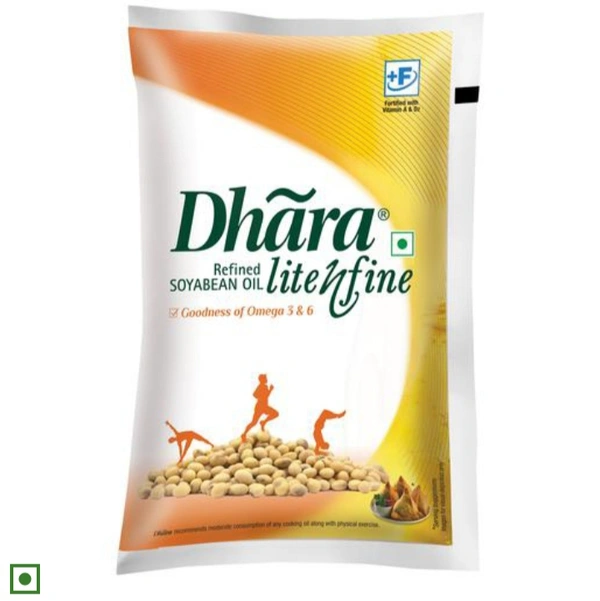 Dhara Light N Fine Refined Oil - 1L