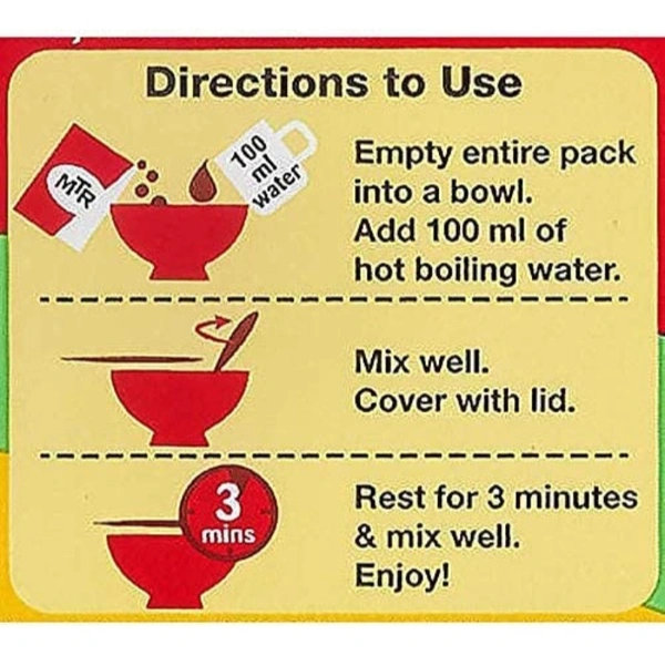 MTR 3 Mins Breakfast Vegetable Upma Pouch - 60g