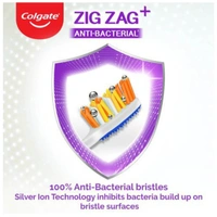 Colgate Zig Zag Anti-Bacterial Toothbrush - 6 N