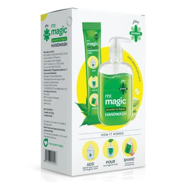 Godrej Magic Handwash - 9gm + 1Empty Bottle, 07/2024