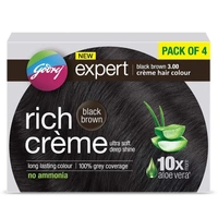 Godrej Hair Colour Black Brown - 4×20ml