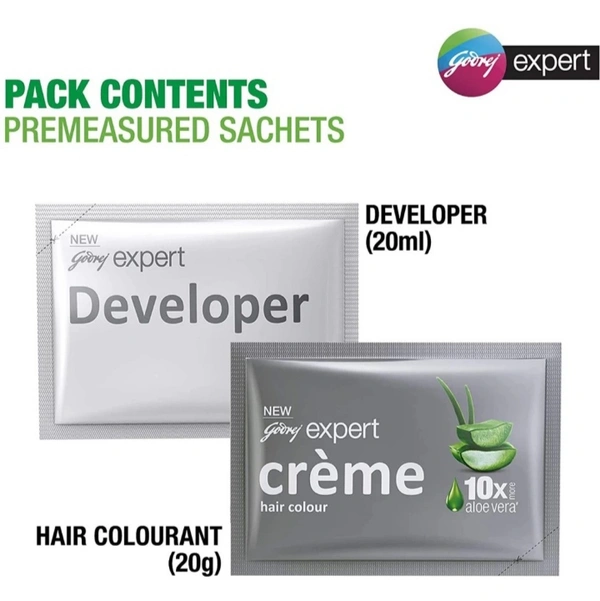 Godrej Hair Colour Black Brown - 4×20ml