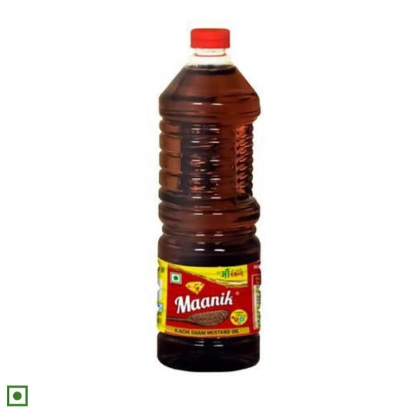 Maanik Kachi Ghani Mustard Oil - 1L