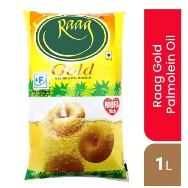 Raag Gold Refined Palmolein Oil - 1L