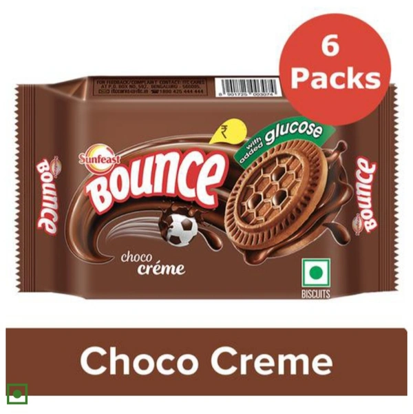 Sunfeast Bounce Choco Creme - 6×64g