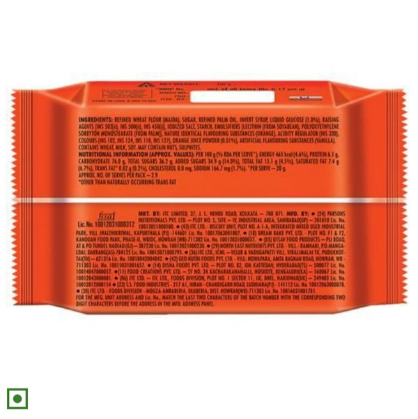 Sunfeast Bounce Orange Creme - 6×64g