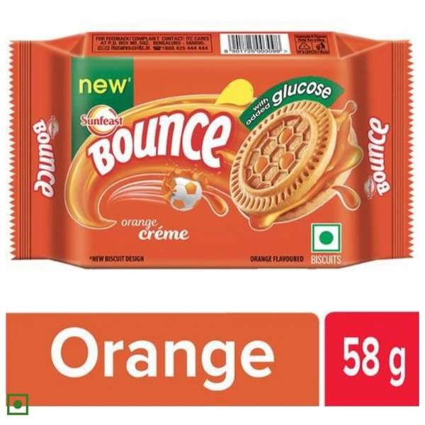 Sunfeast Bounce Orange Creme - 64g