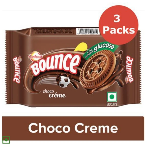 Sunfeast Bounce Choco Creme - 3×64g