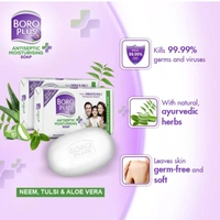 Boro Plus Antiseptic+Moisturising Soap Neem, Tulsi & Aloe Vera - 6×125g