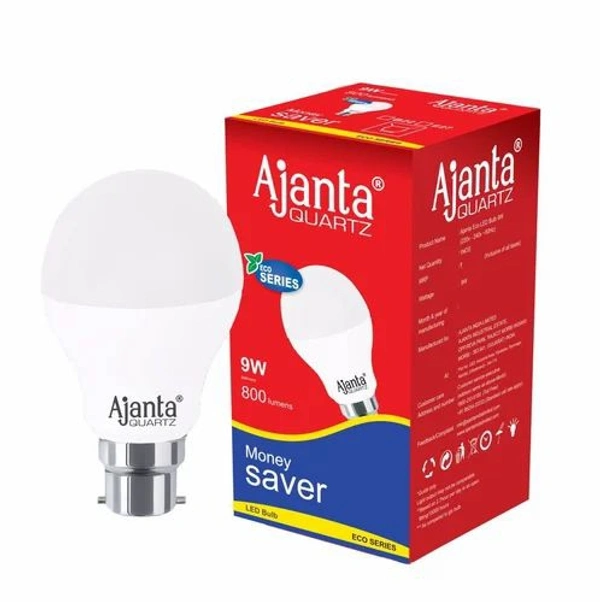 Ajanta Quartz Led Bulb 9W - 1 Year Exchange Warranty