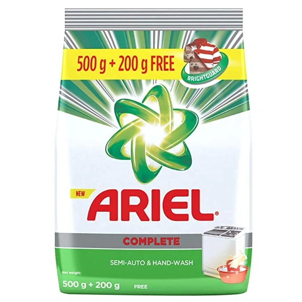 Ariel Complete Detergent Washing Powder, 4 kgs  - 500 GMS get 200 gms free