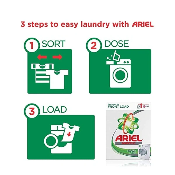 Ariel Matic Front Load Detergent Washing Powder : 2 kgs - 2 KGS