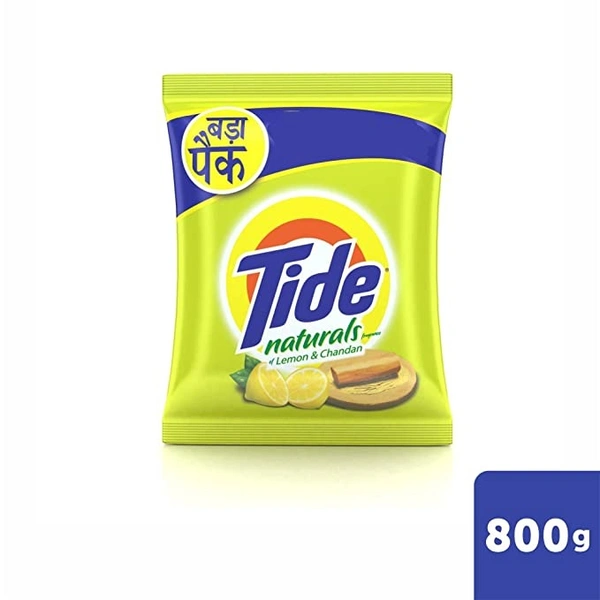 Tide Naturals Detergent Powder Lemon & Chandan : 800 gms - 800 GMS