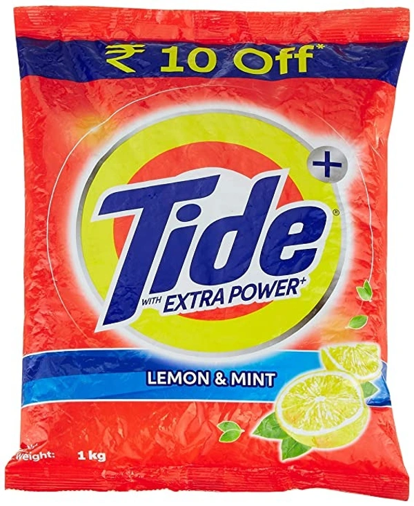 Tide Plus Detergent Powder - Lemon & Mint : 1 kg - 1 KG