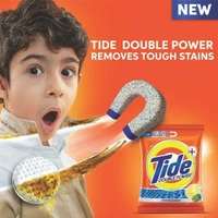Tide Plus Lemon & Mint Detergent Powder : 500 gms - 500 GMS