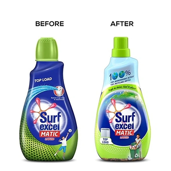 Surf Excel Matic Liquid Detergent Front Load : 1 Litres - 1 LITER