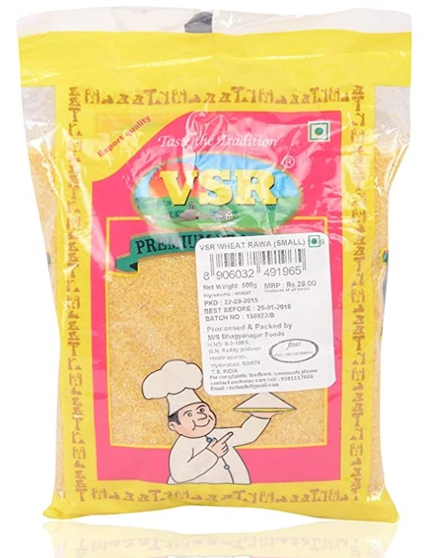 VSR Wheat Rawa : 500 gms - 500 GMS