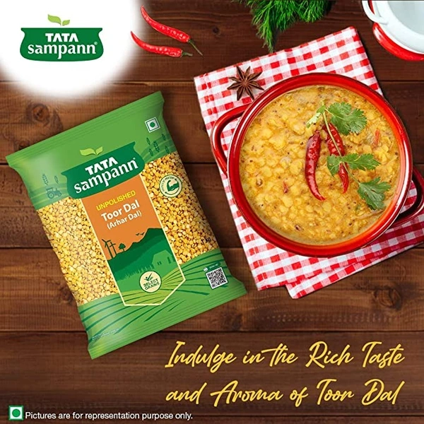 Tata Sampann Toor Dal (కంది పప్పు): 1 kg - 1 kg