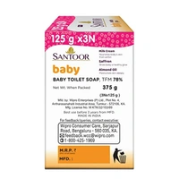 Santoor Healthy Glow Baby Soap : 3x125 gms