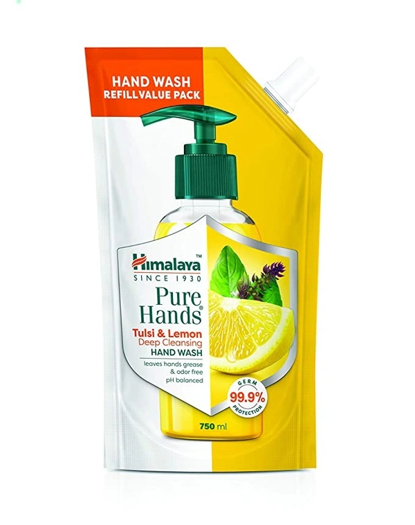 Himalaya Pure Hands Deep Cleansing Tulsi & Lemon Refill : 750 ml - 750 ML