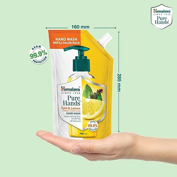Himalaya Pure Hands Deep Cleansing Tulsi & Lemon Refill : 750 ml - 750 ML