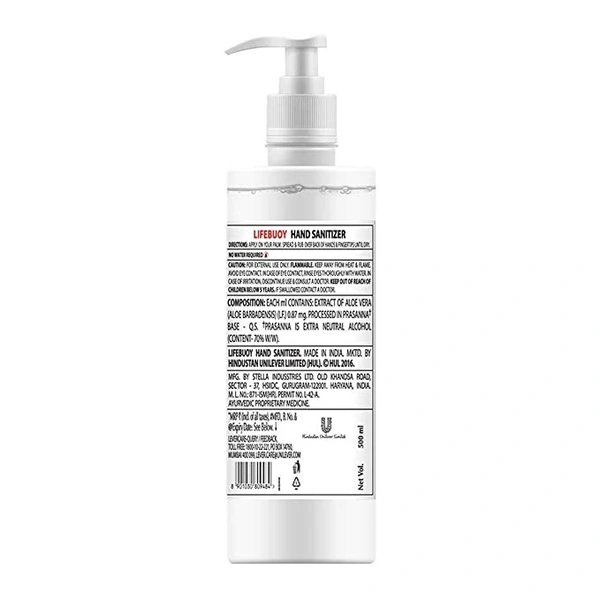 Lifebuoy Hand Sanitizer 500 ml Bottle - 500 ML