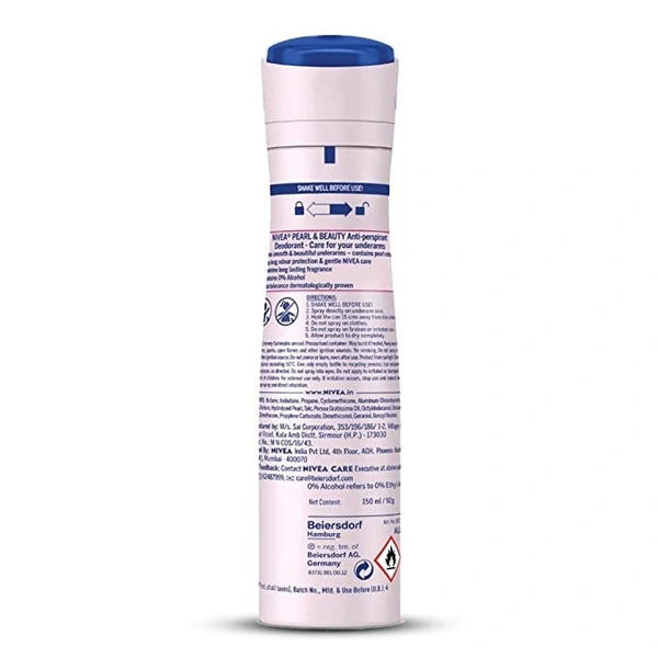 Nivea Pearl & Beauty Deodorant : 150 ml - 150 ML
