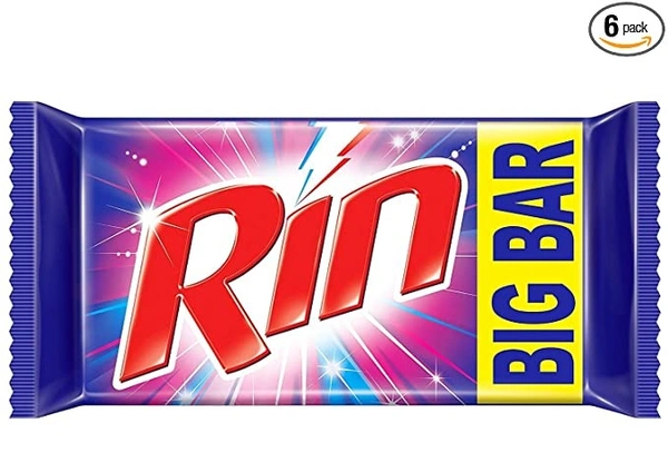 Rin Detergent Bar : 6x250 gms - 6x250 gms