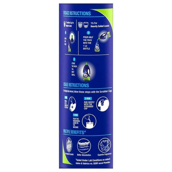 Surf Excel Matic Liquid Front Load : 1.8 Litres - 1.8 Litres