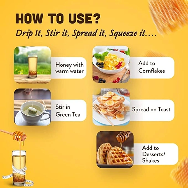 Dabur Honey Squeezy Pack : 400 gms (Buy 1 Get 1 Free) - 225 g (Buy 1 Get 1 Free)