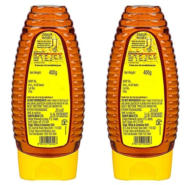 Dabur Honey Squeezy Pack : 400 gms (Buy 1 Get 1 Free) - 225 g (Buy 1 Get 1 Free)