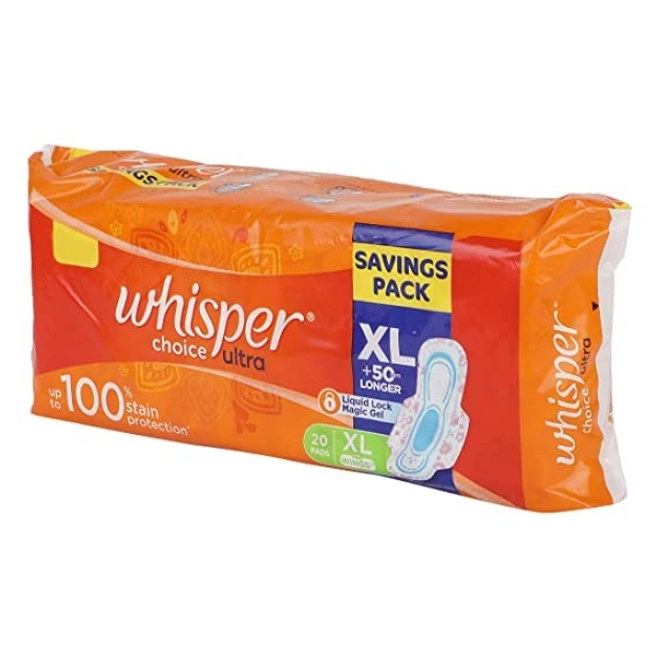 Whisper Choice Wings XL : 20 U - XL (PACK OF 1), 20 UNITS