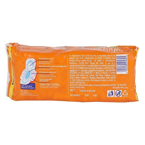 Whisper Choice Wings XL : 20 U - XL (PACK OF 1), 20 UNITS