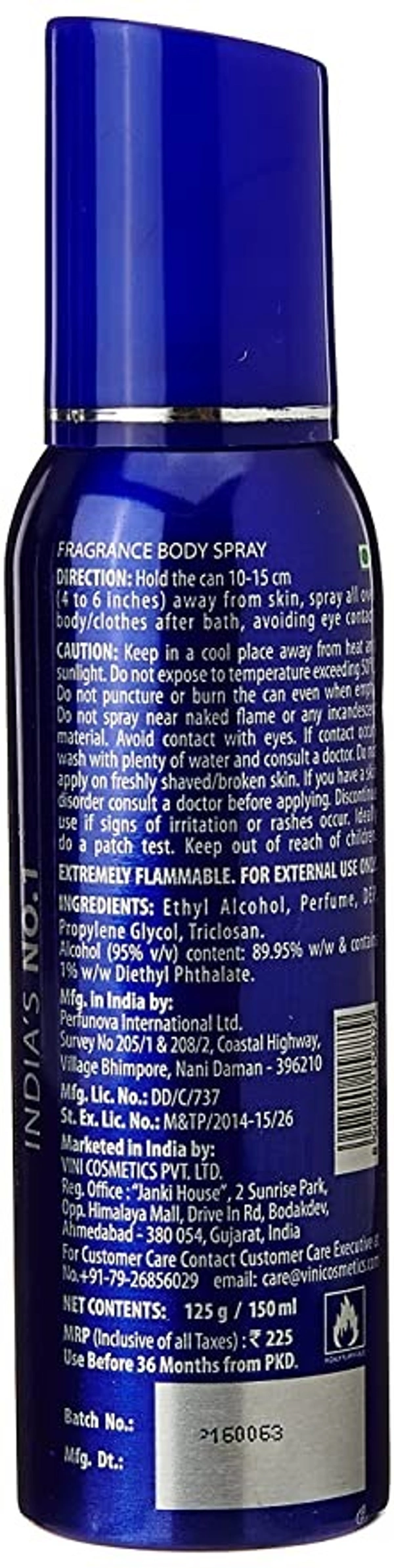 FOGG Fogg Royal Fragrance Body Spray : 150 ml - 150 ML, 1 UNIT