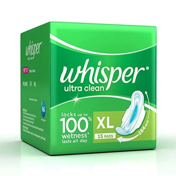 Whisper Ultra Nights XL Wings Pads : 15 Units - XL, 15 COUNTS