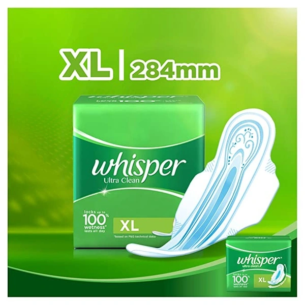 Whisper Ultra Nights XL Wings Pads : 15 Units - XL, 15 COUNTS