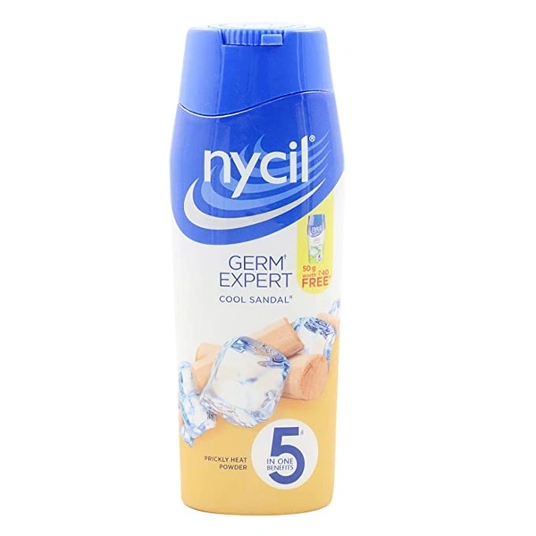 NYCIL Nycil Cool Sandal Prickly Heat Powder : 150 gms - 150 GMS, 1 UNIT