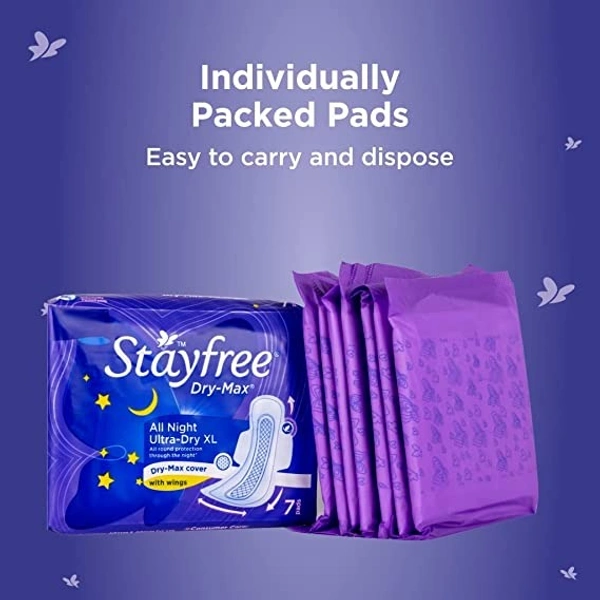 Stayfree Dry Max Ultra All Night - XL : 28 U - XL, 28 UNITS