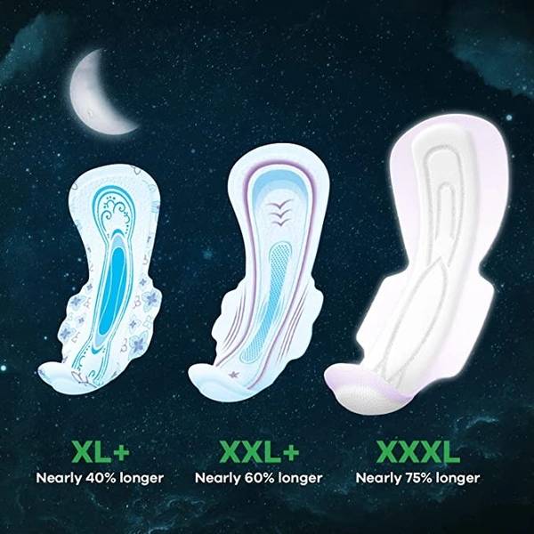 Whisper Nights XXXL Pads : 10 U - XXXL, 10 count