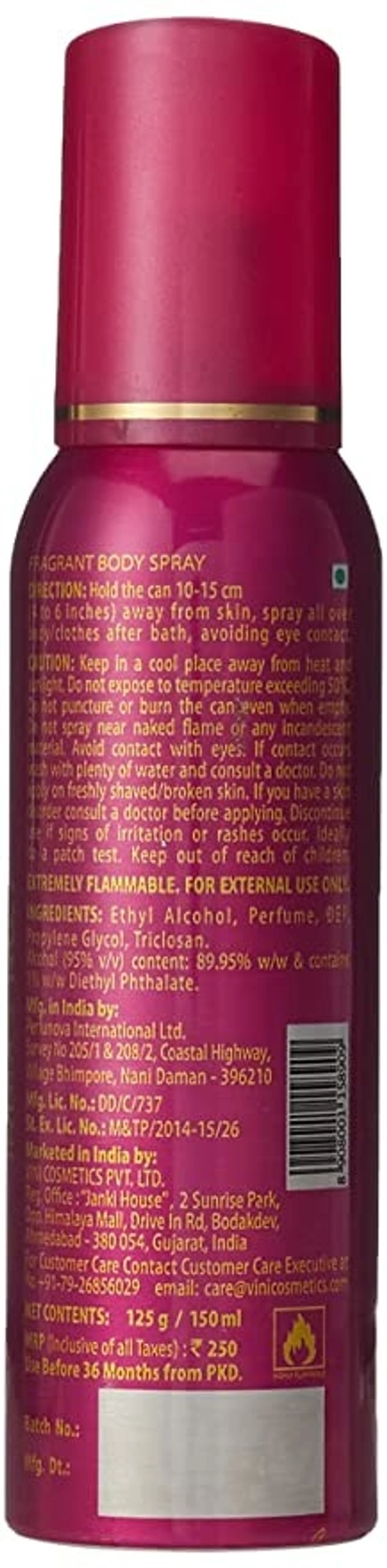 Fogg Essence Fragrant Body Spray For Women : 150 ml - 150 ML, 1 UNIT