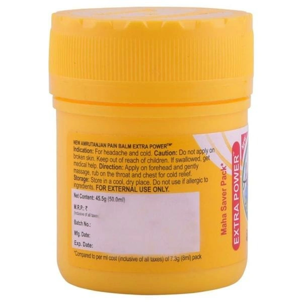Amrutanjan Extra Power Pain Balm : 50 ml - 50 ML