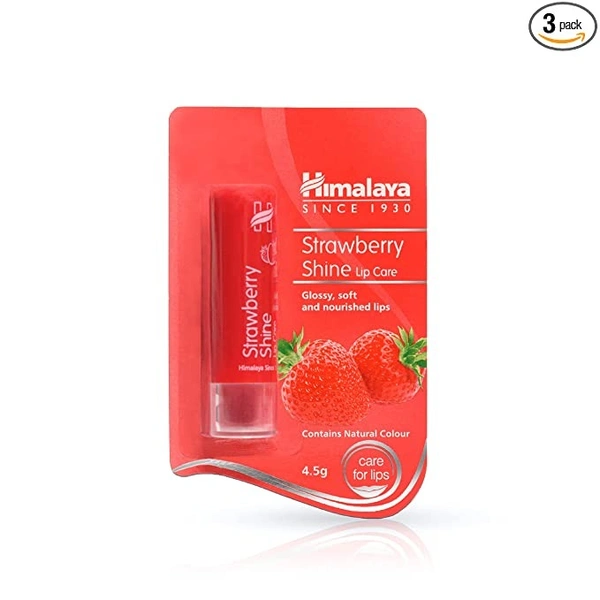 Himalaya Strawberry Shine Lip Care : 4.5 gms - 1.5 Grams, 1 UNIT