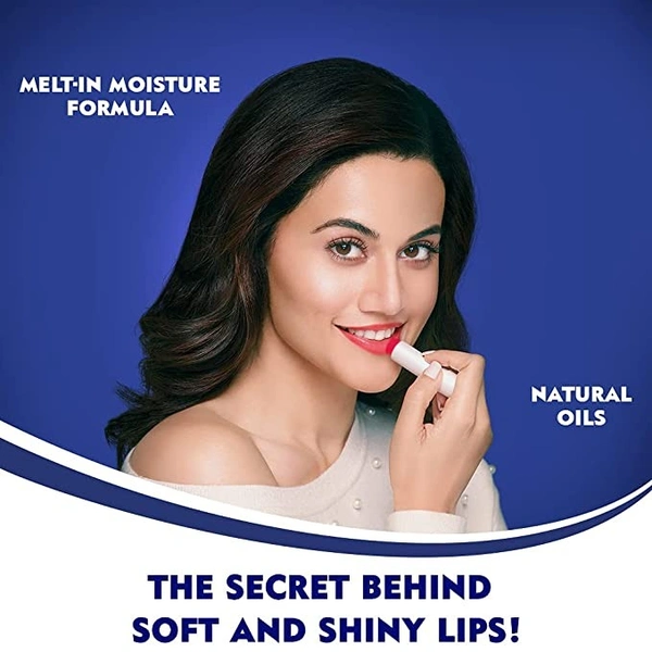 Nivea Strawberry Shine Caring Lip Balm : 4.8 gms - 4.8 Grams, 1 unit