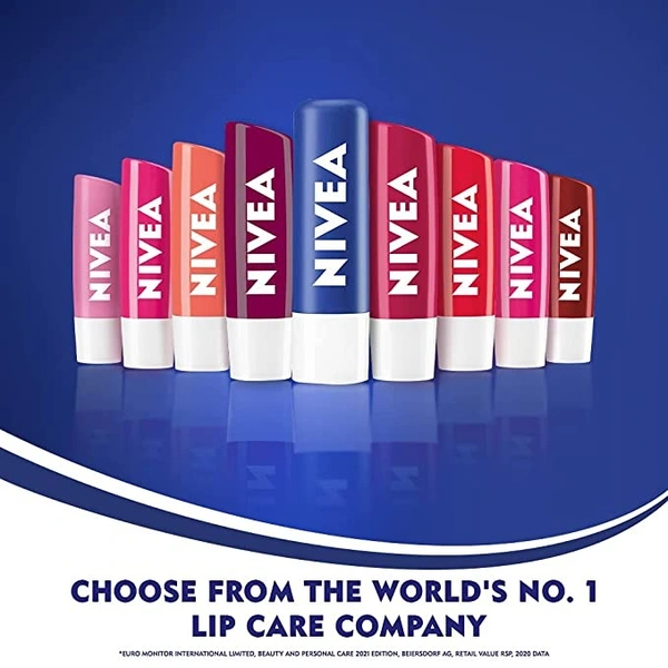 Nivea Strawberry Shine Caring Lip Balm : 4.8 gms - 4.8 Grams, 1 unit